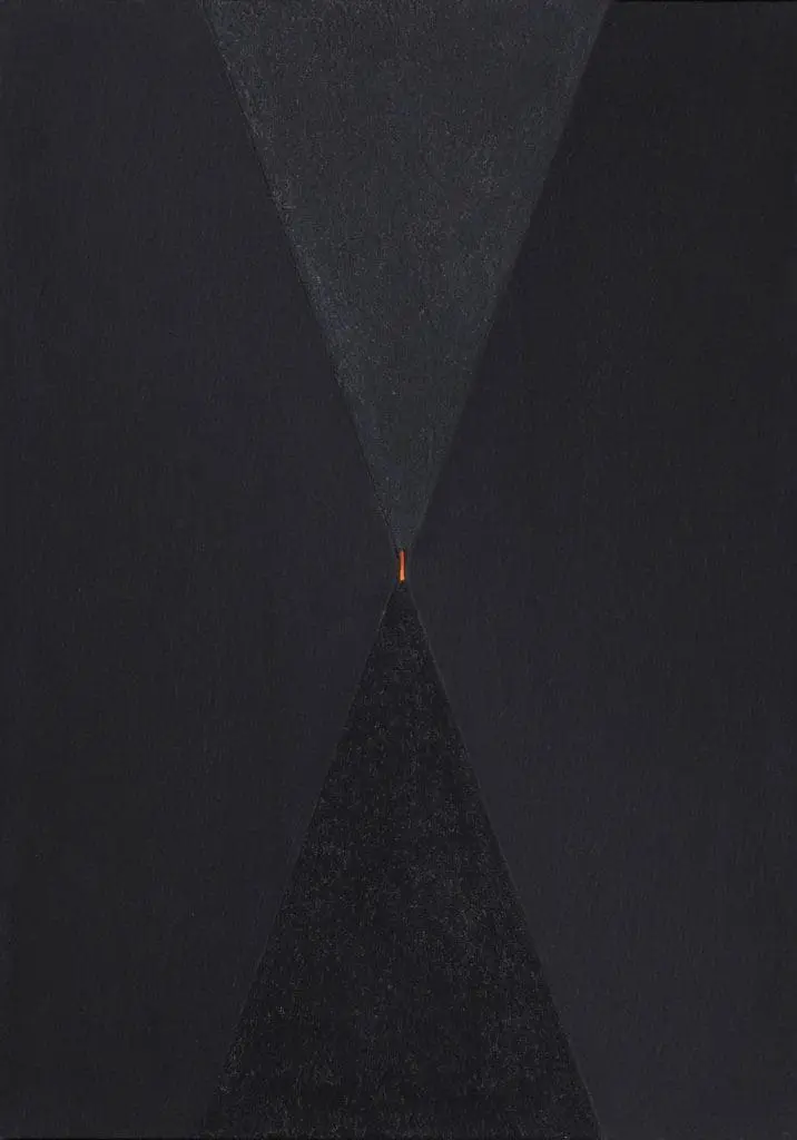 Elio Marchegiani - Clessidra con punto luce,1991