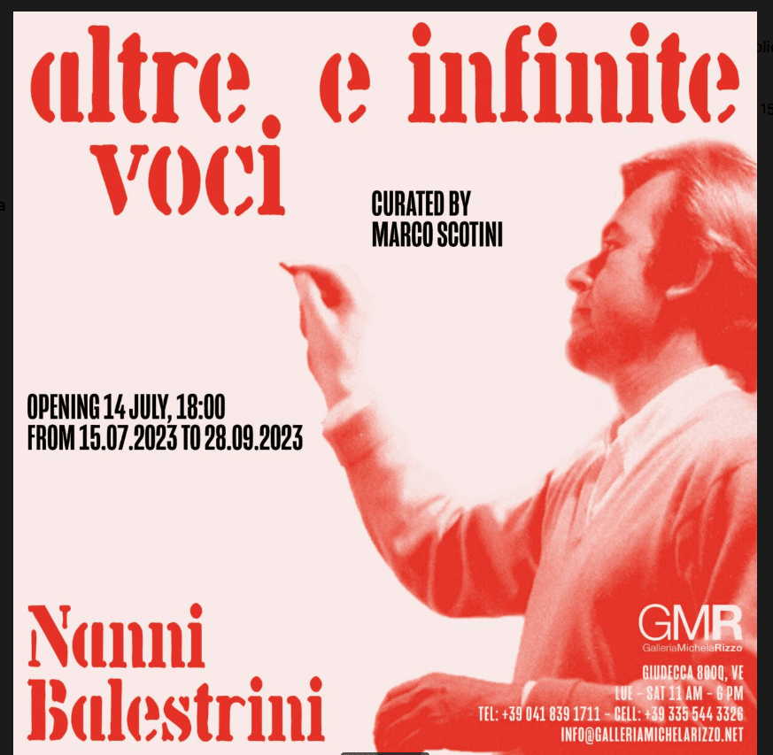 Mostra Balestrini Venezia