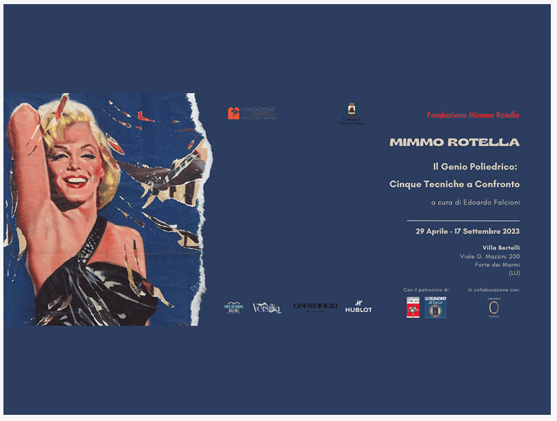 Mostra Mimmo Rotella Forte dei Marmi