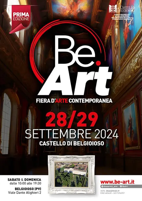 Fiera d'arte contemporanea Be Art al Castello di Belgioioso: il 28 e 29 settembre 2024, un evento imperdibile.