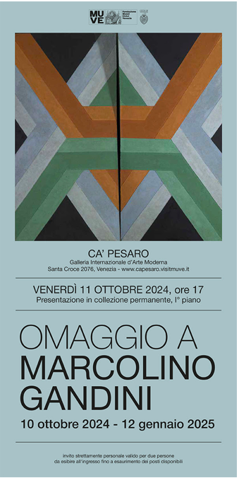 Il museo Ca Pesaro di Venezia ospita la mostra Omaggio a MARCOLINO GANDINI, aperta al pubblico fino al 12 gennaio 2025