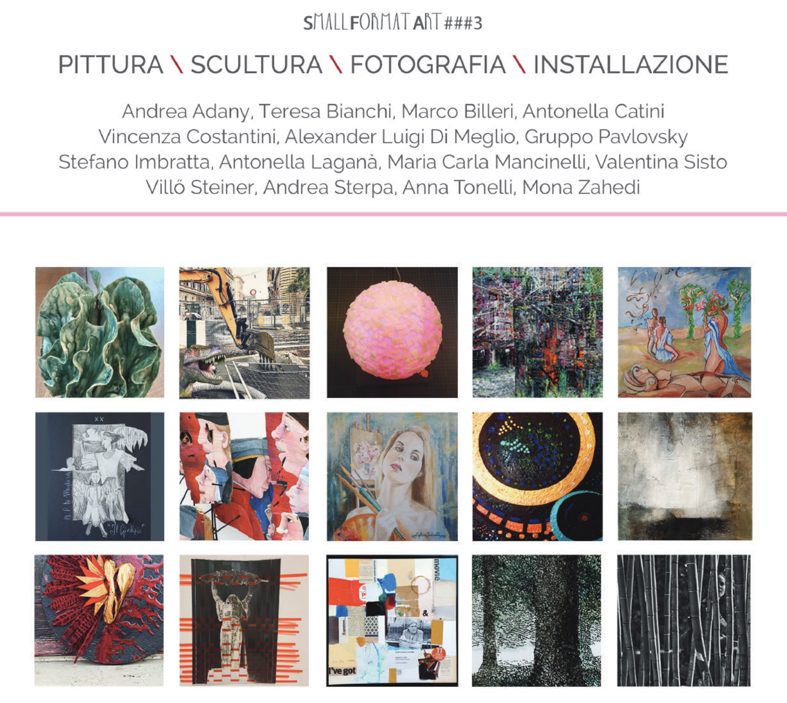 Small Format Art ###3 2024 si terrà dal 19 al 26 ottobre alla Galleria Mo.C.A. Roma, con opere in piccolo formato e tributo a Luciano Pizzuti