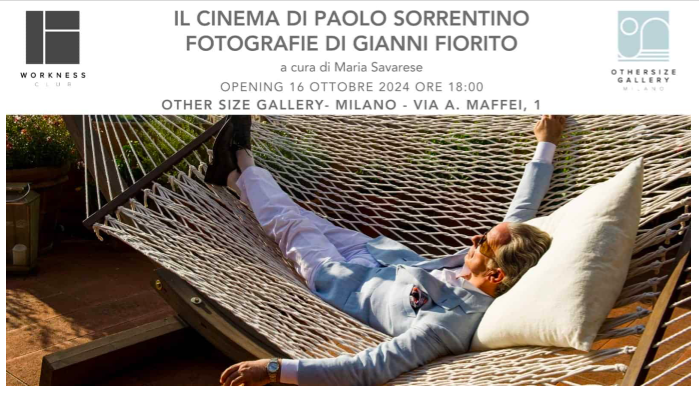 Other Size Gallery di Milano ospita la mostra Il cinema di Paolo Sorrentino. Fotografie di Gianni Fiorito, fino al 3 gennaio 2025