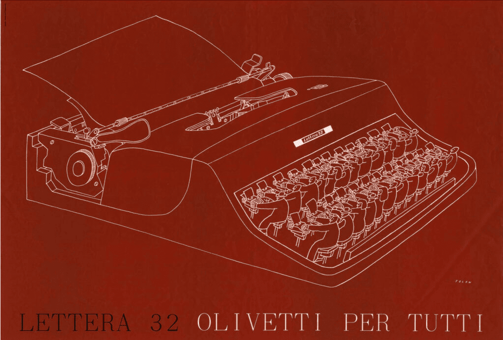 Il Design Museum di Bruxelles propone la mostra OLIVETTI FOLON, aperta al pubblico dal 10 aprile al 15 settembre