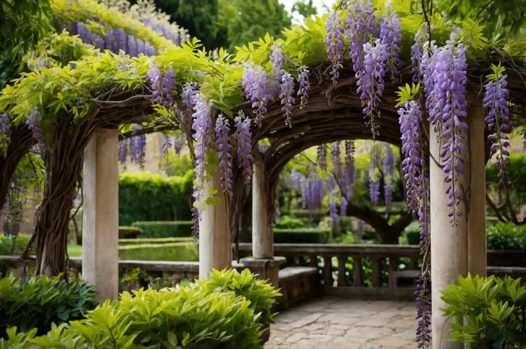 Coltivare il glicine in giardino o in vaso. Guida completa. Scopri come piantare e curare questa pianta per una fioritura spettacolare.