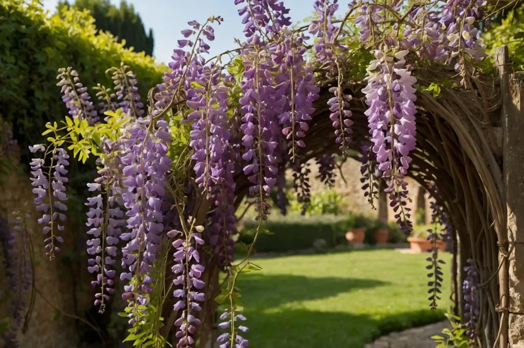 Coltivare il glicine in giardino o in vaso. Guida completa. Scopri come piantare e curare questa pianta per una fioritura spettacolare.