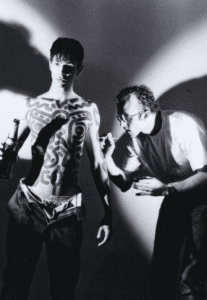 PATRICK SARFATI / Keith Haring Body Painting, Paris, 1985